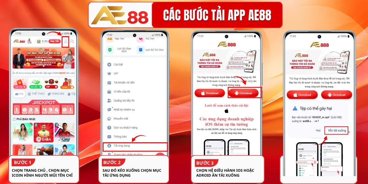 Tải app cho hệ điều hành Android:
