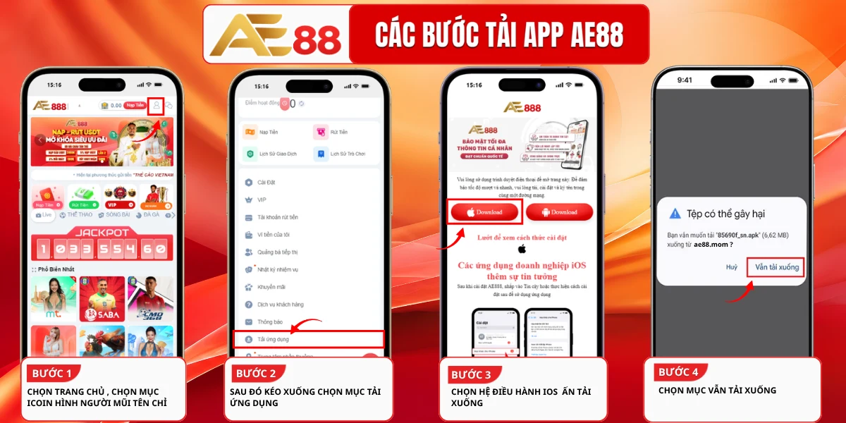 Tải app cho hệ điều hành iOS (iPhone/iPad):